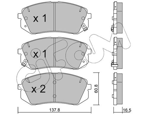 CIFAM 822-783-0 Brake Pad Set, disc brake