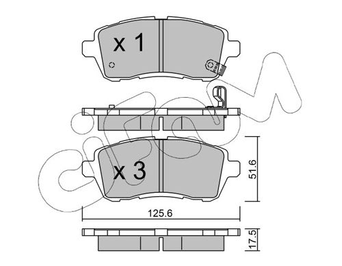 CIFAM 822-793-0 Brake Pad Set, disc brake
