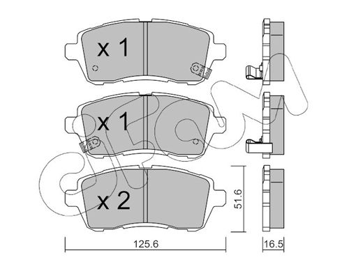 CIFAM 822-793-1 Brake Pad Set, disc brake