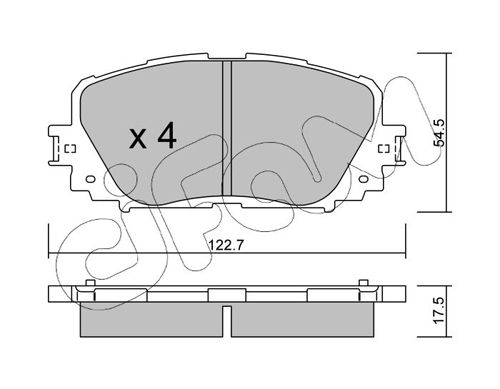 CIFAM 822-820-0 Brake Pad Set, disc brake