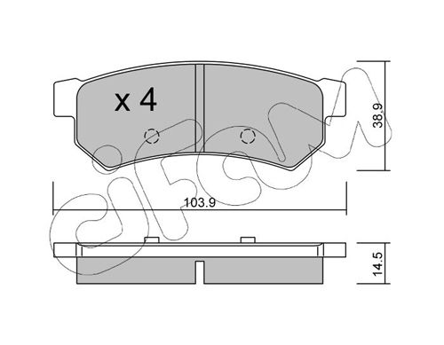 CIFAM 822-846-0 Brake Pad Set, disc brake