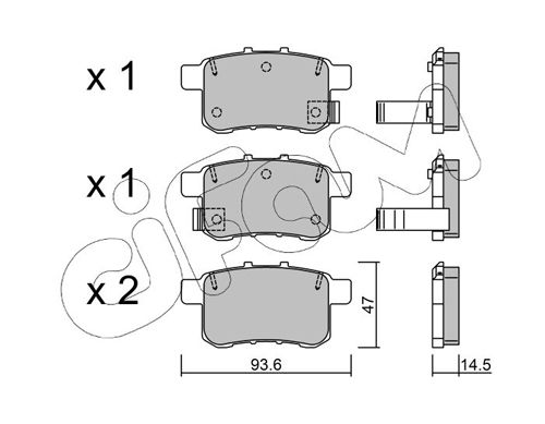 CIFAM 822-868-0 Brake Pad Set, disc brake