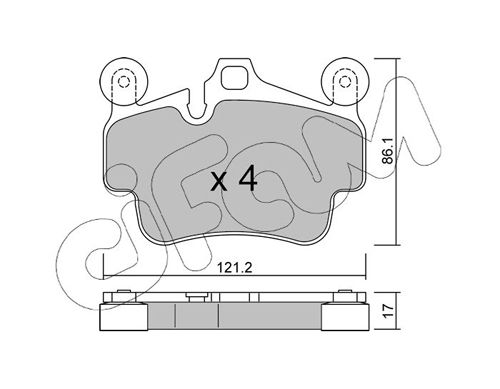 CIFAM 822-892-0 Brake Pad Set, disc brake