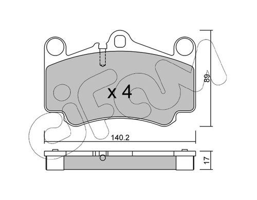 CIFAM 822-893-0 Brake Pad Set, disc brake