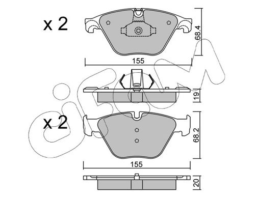 CIFAM 822-918-0 Brake Pad Set, disc brake