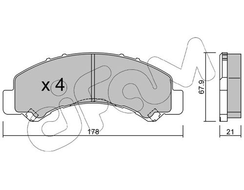 CIFAM 822-922-0 Brake Pad Set, disc brake