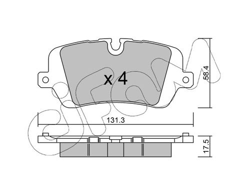 CIFAM 822-1025-0 Brake Pad Set, disc brake