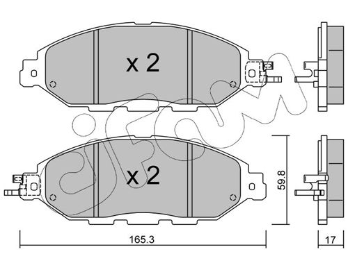 CIFAM 822-1045-0 Brake Pad Set, disc brake