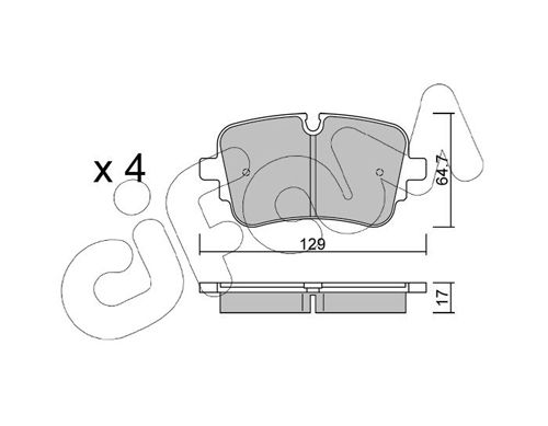 CIFAM 822-1130-1 Brake Pad Set, disc brake