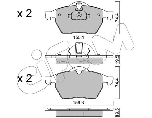 CIFAM 822-118-0 Brake Pad Set, disc brake
