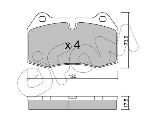 CIFAM 822-645-0 Brake Pad Set, disc brake