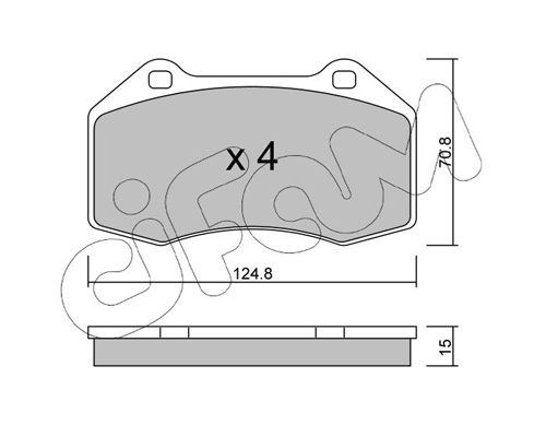 CIFAM 822-651-0 Brake Pad Set, disc brake