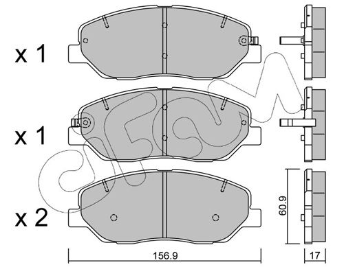 CIFAM 822-787-0 Brake Pad Set, disc brake