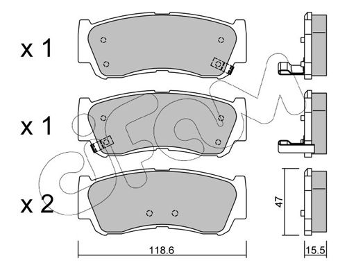 CIFAM 822-788-0 Brake Pad Set, disc brake