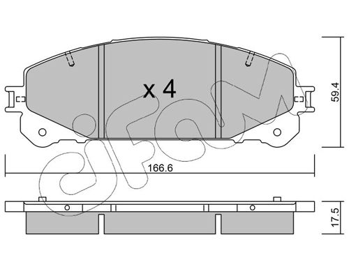 CIFAM 822-938-0 Brake Pad Set, disc brake