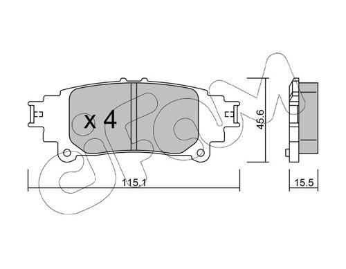 CIFAM 822-977-0 Brake Pad Set, disc brake