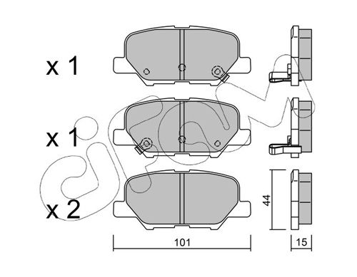 CIFAM 822-995-0 Brake Pad Set, disc brake