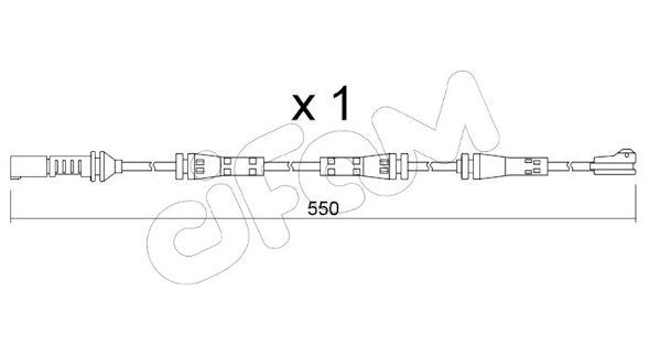 CIFAM SU.422 Warning Contact, brake pad wear