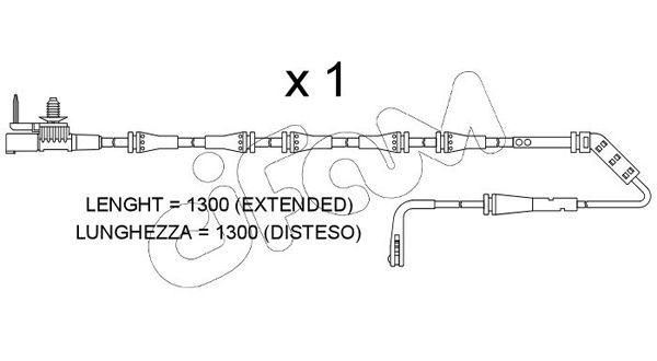 CIFAM SU.400 Warning Contact, brake pad wear
