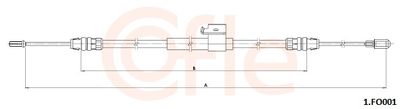Cable Pull, parking brake COFLE 1.FO001