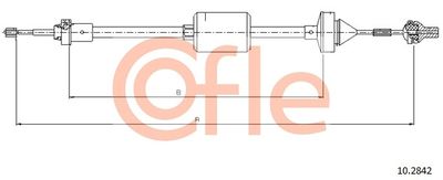 Cable Pull, clutch control COFLE 10.2842