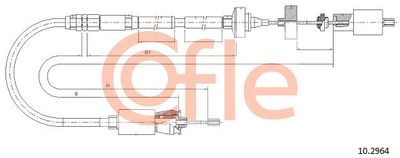 Cable Pull, clutch control COFLE 10.2964