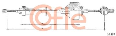 Cable Pull, clutch control COFLE 10.297