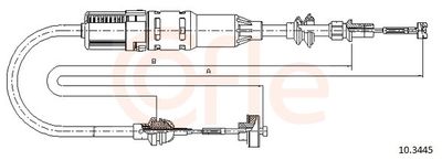 Cable Pull, clutch control COFLE 10.3445