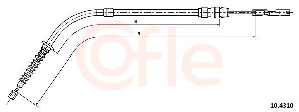 COFLE 10.4310 Cable Pull, parking brake