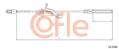 Cable Pull, parking brake COFLE 10.5380