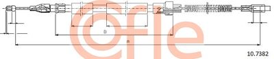 Cable Pull, parking brake COFLE 10.7382