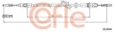 Cable Pull, parking brake COFLE 10.9444