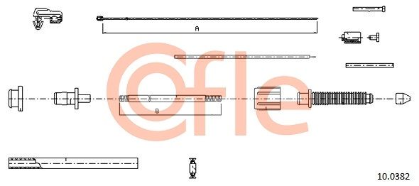 COFLE 10.0382 Accelerator Cable