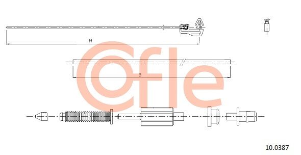 COFLE 10.0387 Accelerator Cable