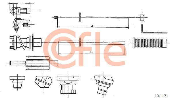 COFLE 10.1171 Accelerator Cable