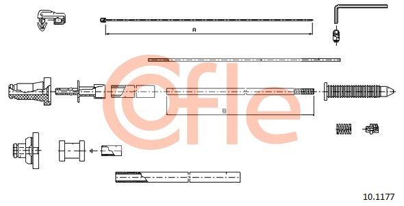 COFLE 10.1177 Accelerator Cable