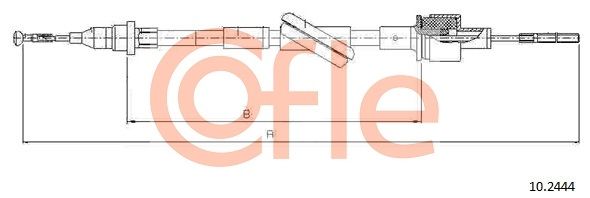 COFLE 10.2444 Cable Pull, clutch control
