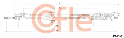 Cable Pull, manual transmission COFLE 10.2466