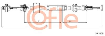 Cable Pull, clutch control COFLE 10.3159