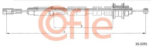 COFLE 10.3291 Cable Pull, clutch control