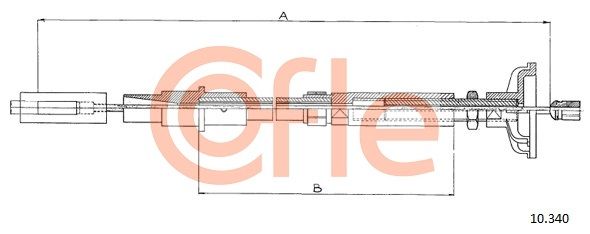 COFLE 10.340 Cable Pull, clutch control