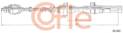 Cable Pull, clutch control COFLE 10.343