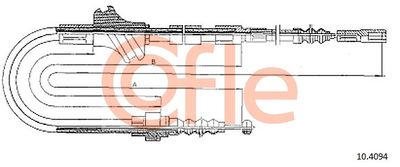 Cable Pull, parking brake COFLE 10.4094