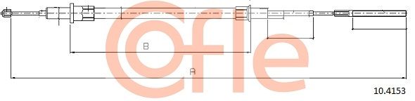 COFLE 10.4153 Cable Pull, parking brake