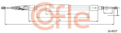 Cable Pull, parking brake COFLE 10.4527