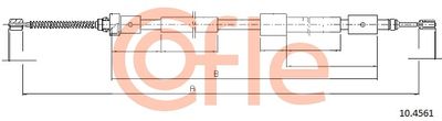 Cable Pull, parking brake COFLE 10.4561