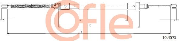 COFLE 10.4575 Cable Pull, parking brake