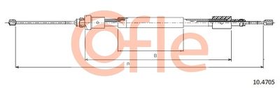 Cable Pull, parking brake COFLE 10.4705