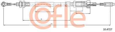 Cable Pull, parking brake COFLE 10.4727