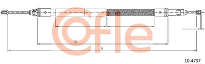 Cable Pull, parking brake COFLE 10.4737
